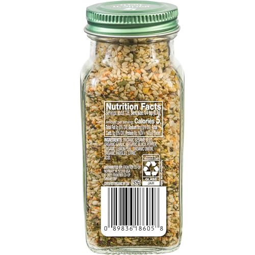 Simply Organic Light Lemon Zest Garlic 'N Herb Salt-Free Spice Blend, Perfect for Veggies, Chicken, Fish, USDA Organic,