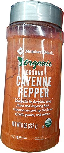Member's Mark Organic Ground Cayenne Pepper for Cooking and Spice Blending Organic, Gluten-Free, Keto Friendly, Kitchen