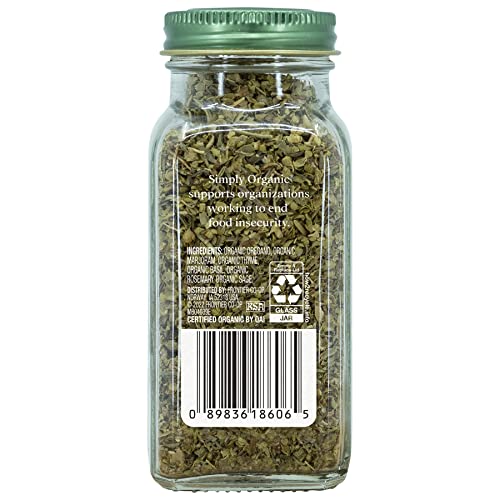 Simply Organic Italian Seasoning | Certified Organic | Cooking Enthusiasts | Meal Prepping | Natural Flavor Enhancer |
